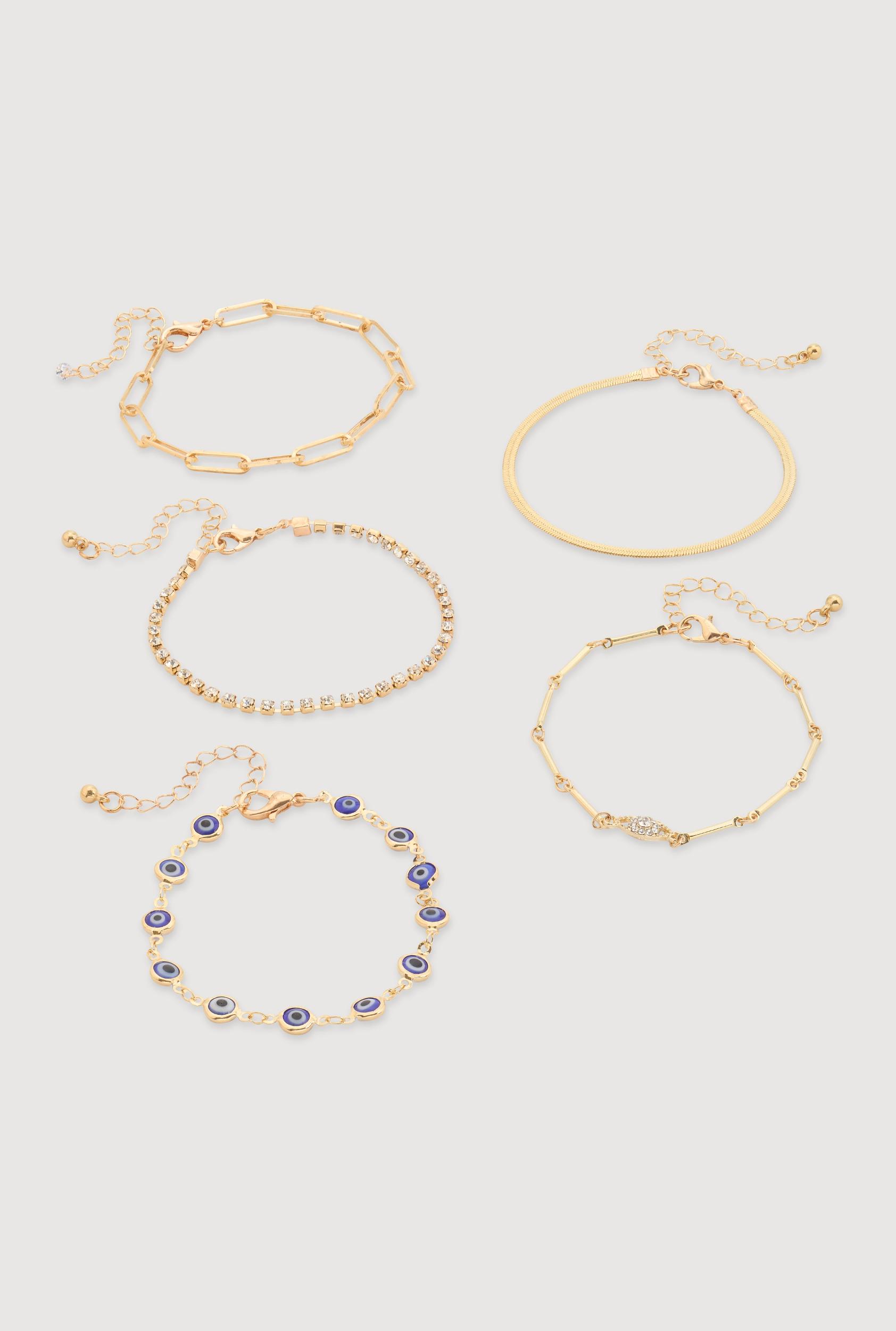 Box Clasp Chain Link Necklace with Stud Earrings Unisex Product Image