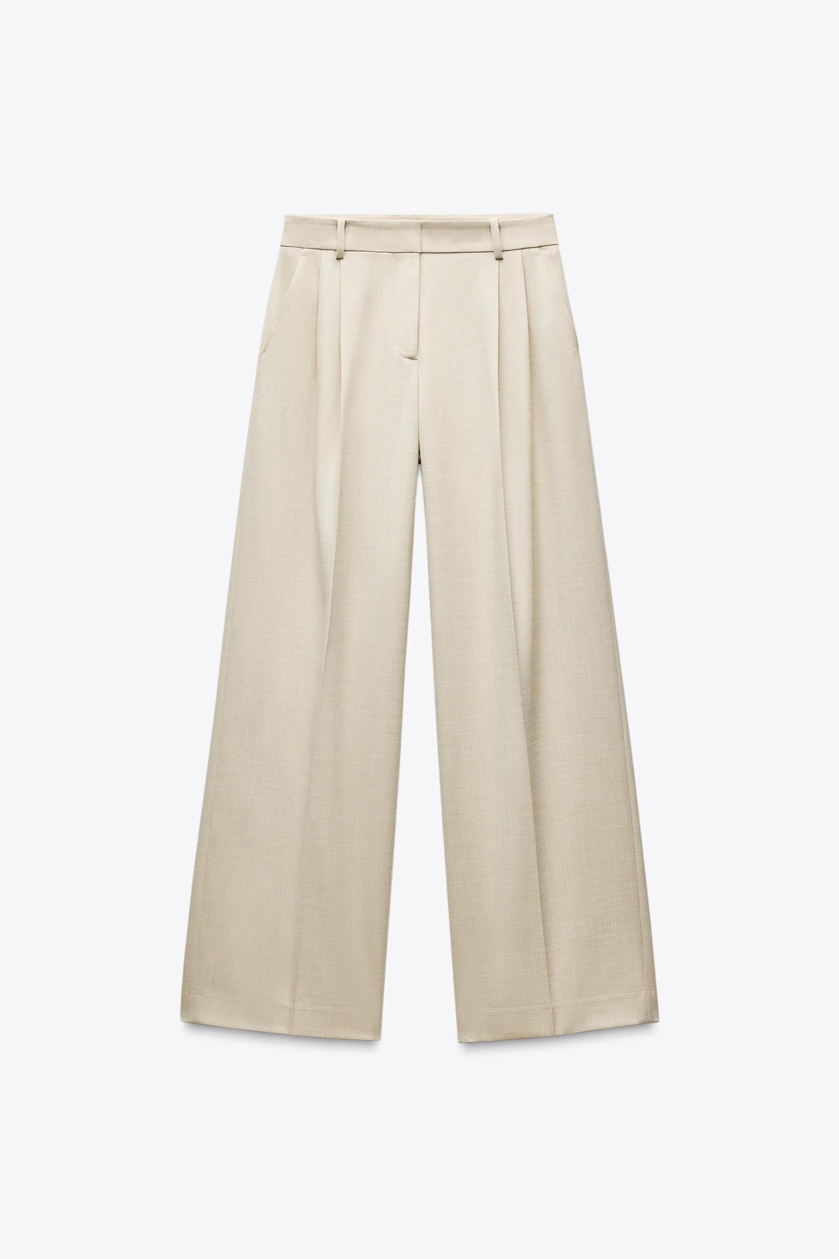 WIDE LEG PANTS WITH DARTS Product Image