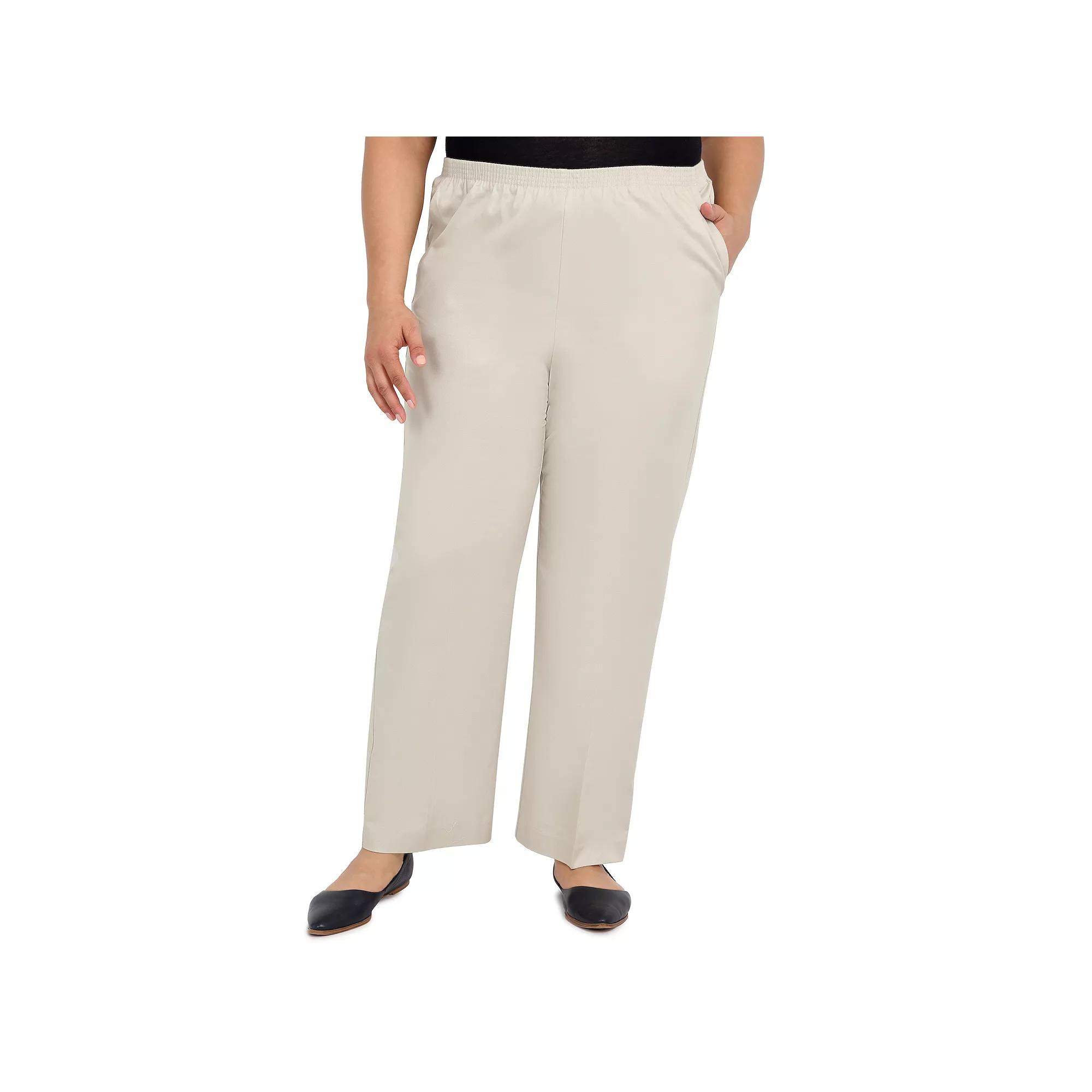 Plus Size Alfred Dunner Pants, Womens Grey Product Image