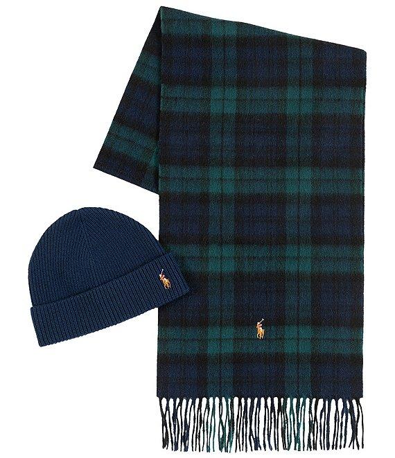 Polo Ralph Lauren Holiday Plaid Scarf & Hat Boxed Gift Set Product Image