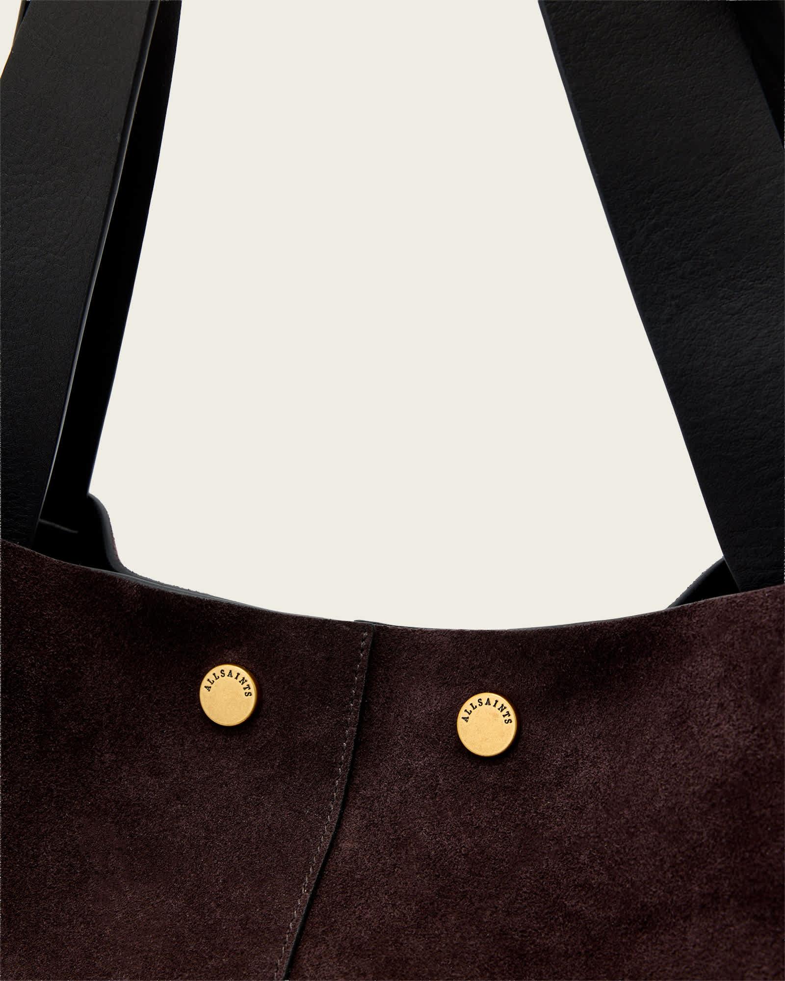 Rosalie Large Suede Tote Bag BURNT UMBER RED | ALLSAINTS US Product Image