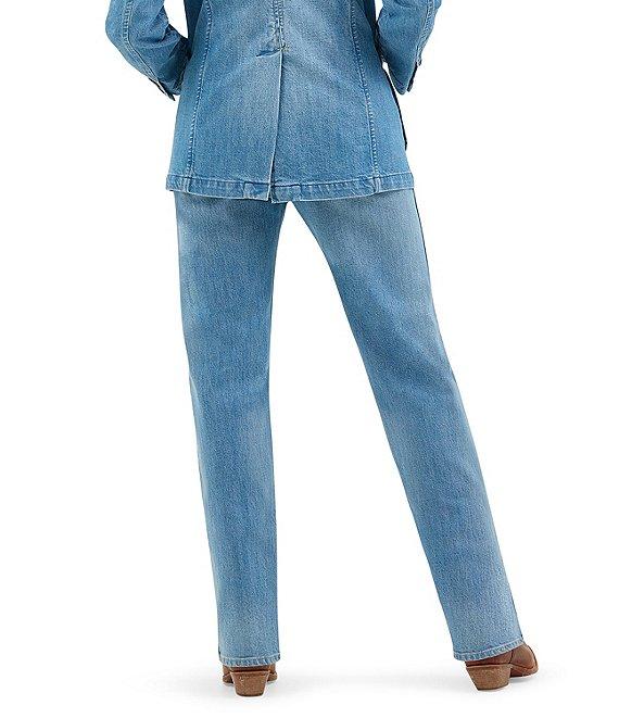 Wrangler Sunset Mid Rise Straight Jeans Product Image