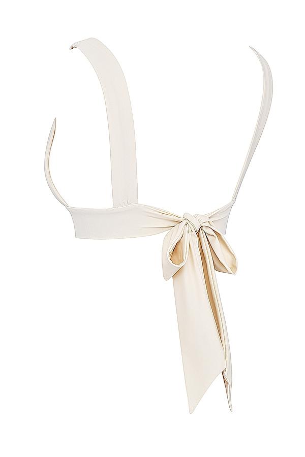 Seychelles  vanilla tie back bikini top Product Image