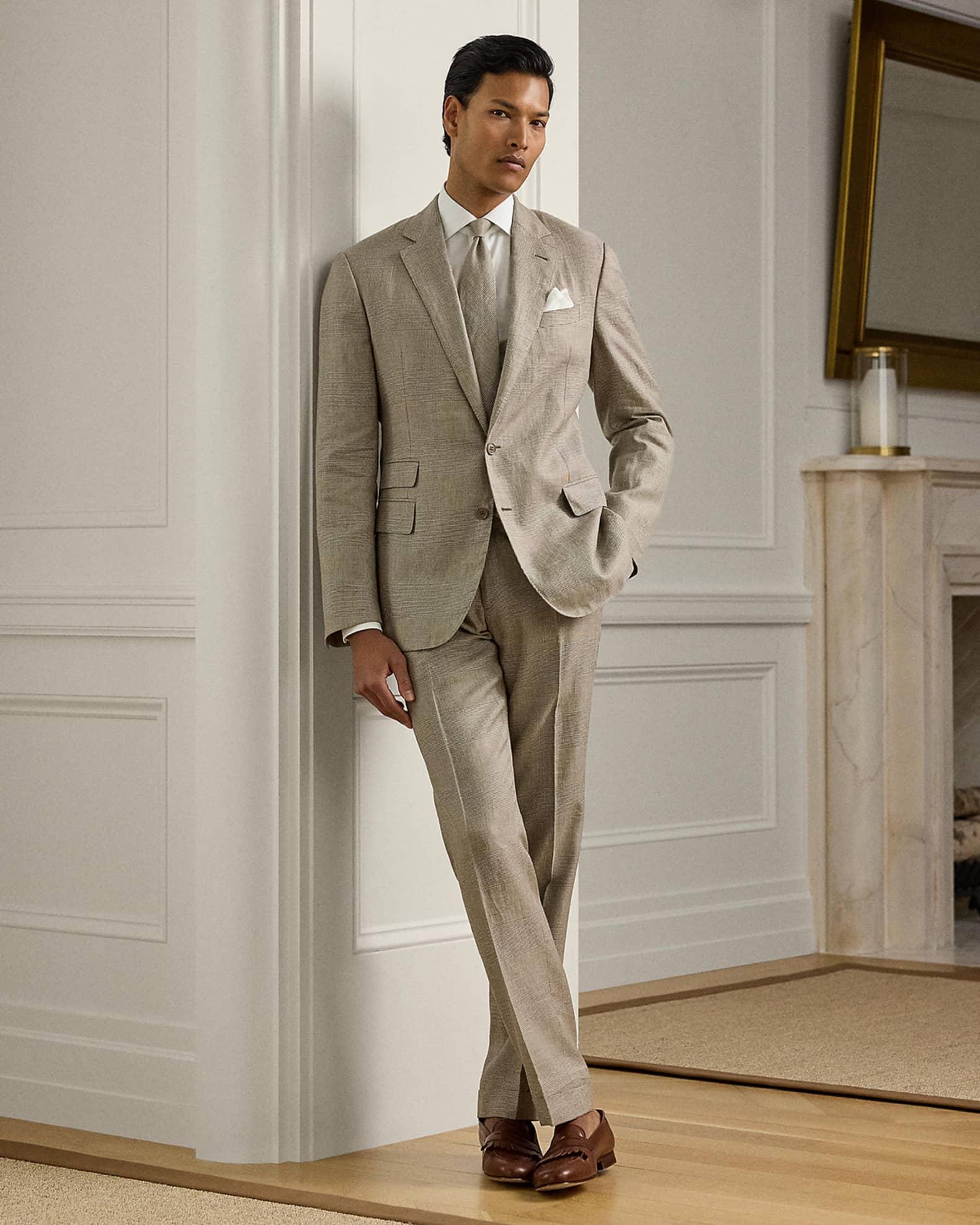 Men's Kent Glen Plaid Linen and Mulberry Silk Sport Coat Product Image