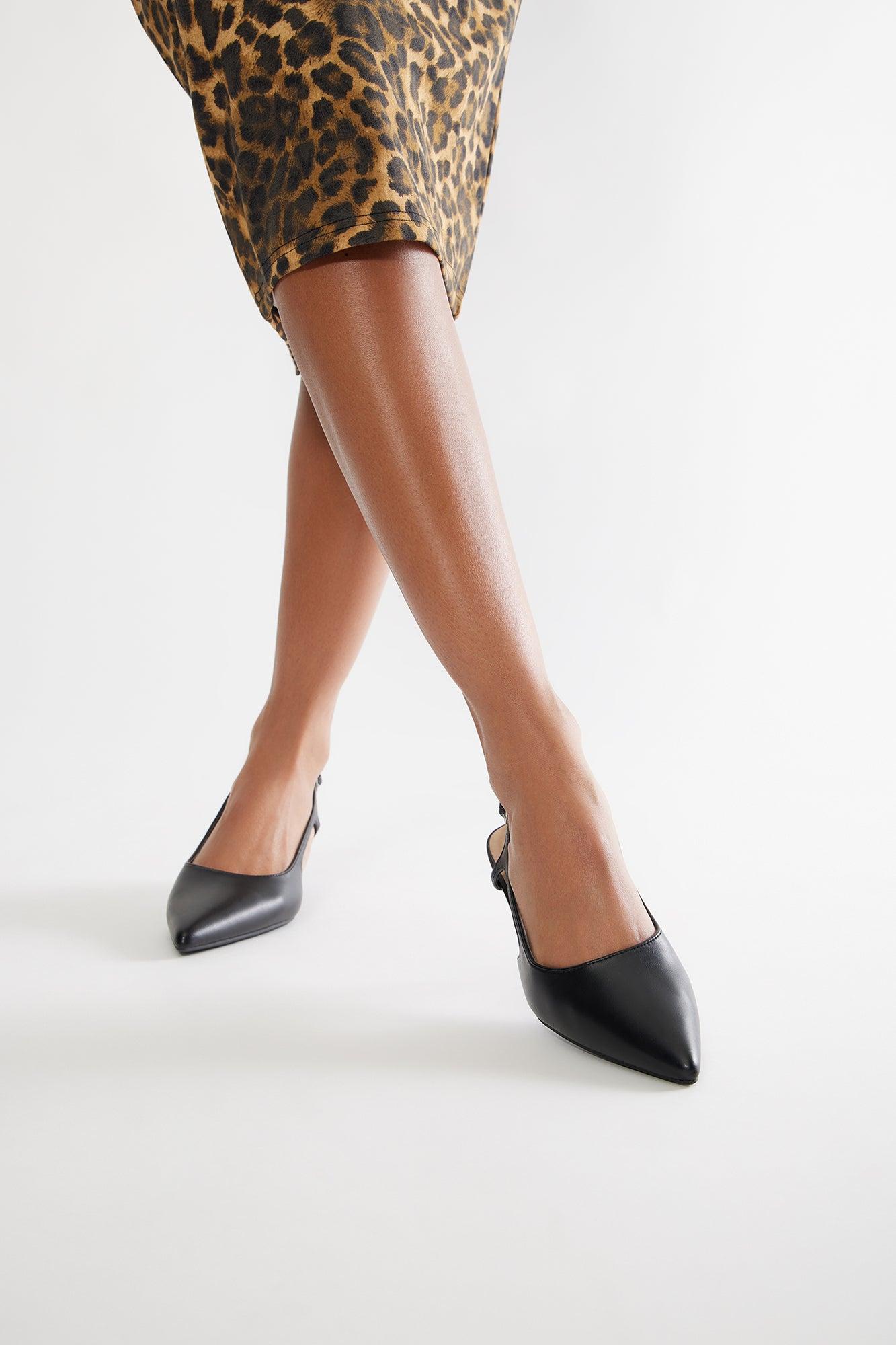 Whitley Kitten Heel Pumps - Black Product Image