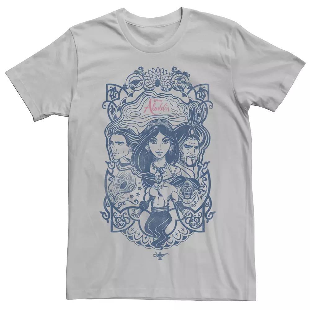 Disney's Aladdin Men's Jasmine, Jafar & Genie Graphic Tee,  Product Image