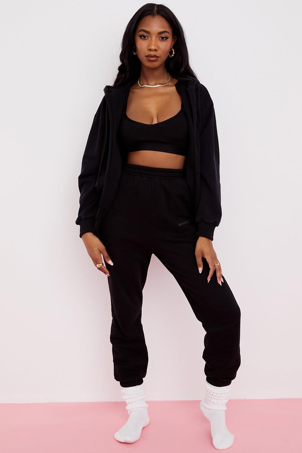 Storm  ink cotton fleece-back zip through hoodie Product Image