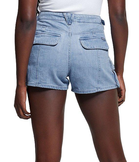 Guess Amara Super High Rise 3#double; Inseam Cargo Shorts Product Image