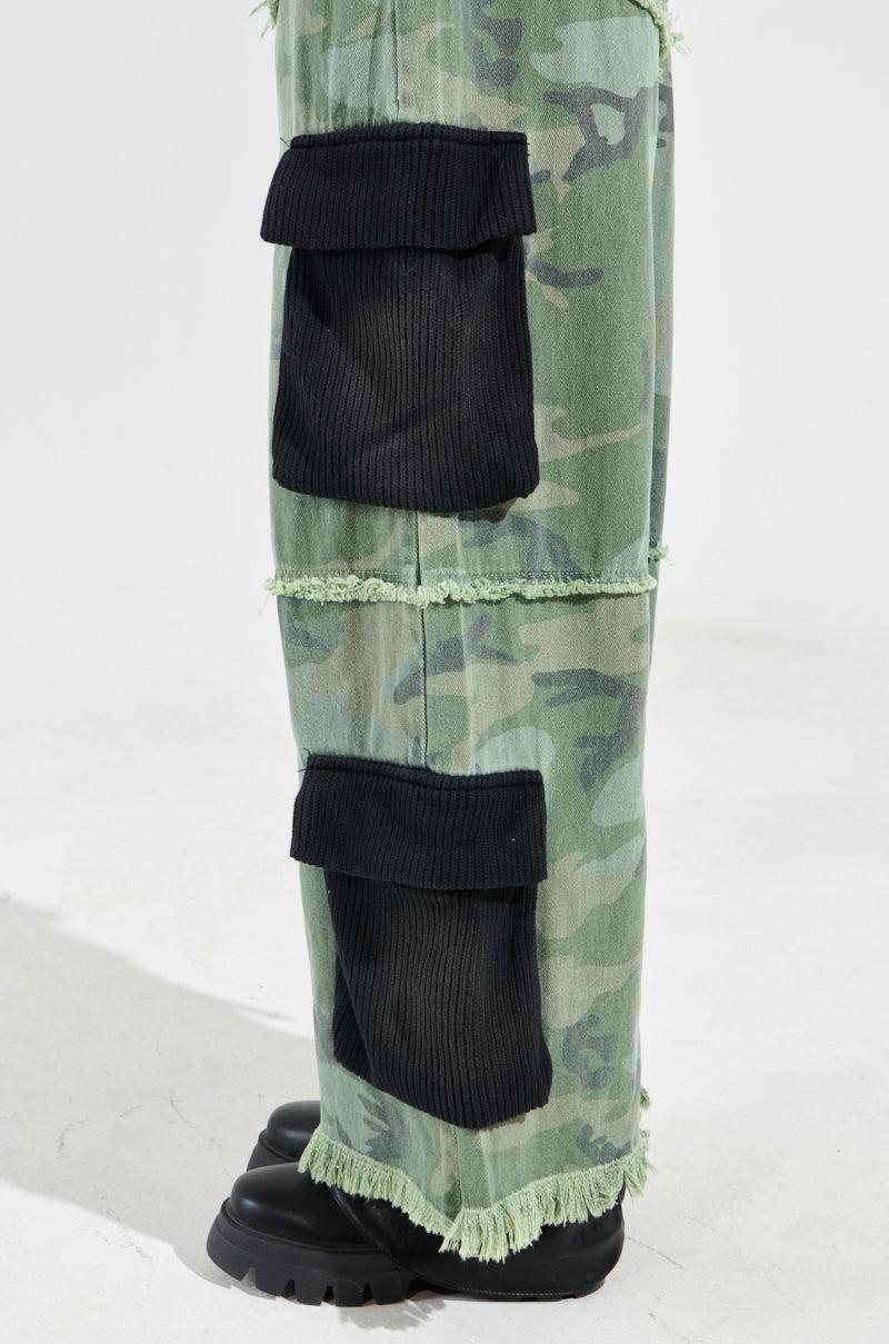 CADET MIXED MEDIA WIDE LEG PANT Product Image