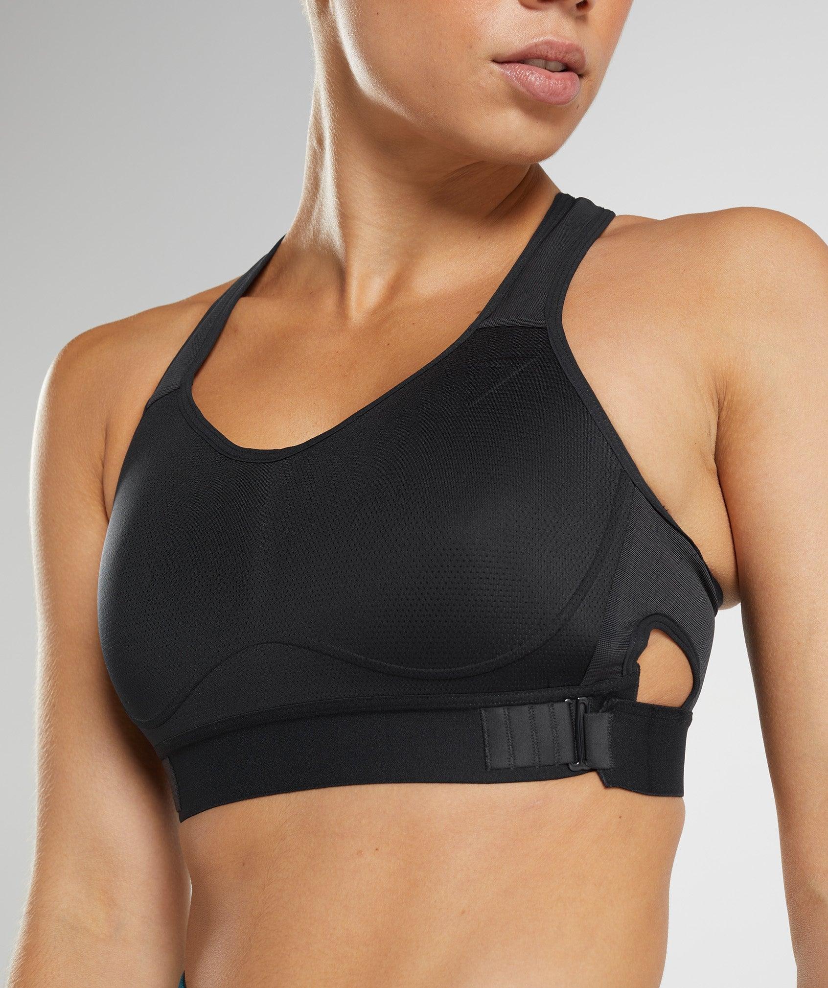 Gymshark Racerback High Support Sports Bra, B/C-E/F - Black Female Product Image
