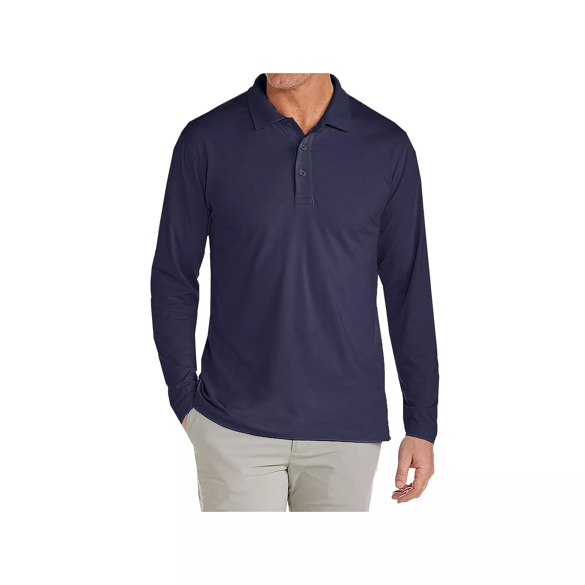 Men's JumpStart Modern Fit Long Sleeve Golf Polo Shirt,  Product Image