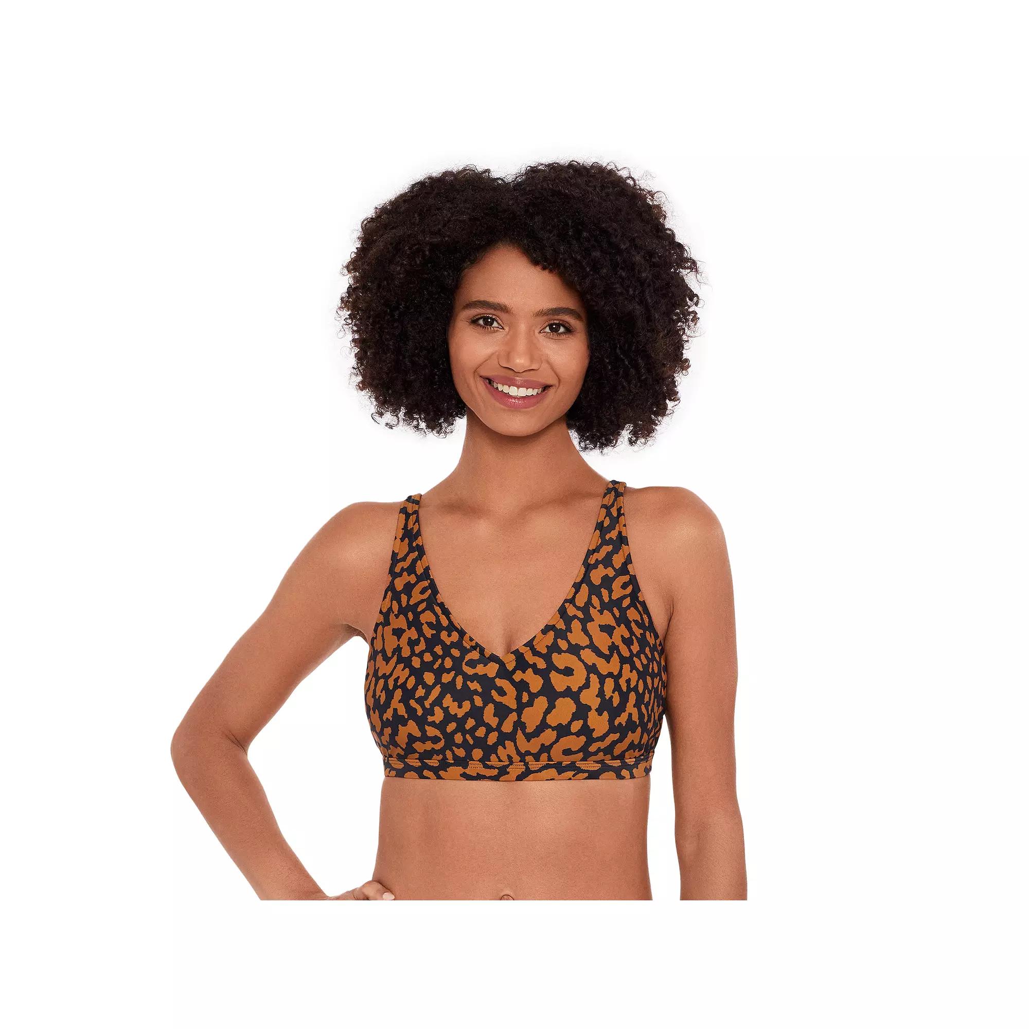 Women's Eco Beach V-Neck Hook Back Bikini Top,  Product Image