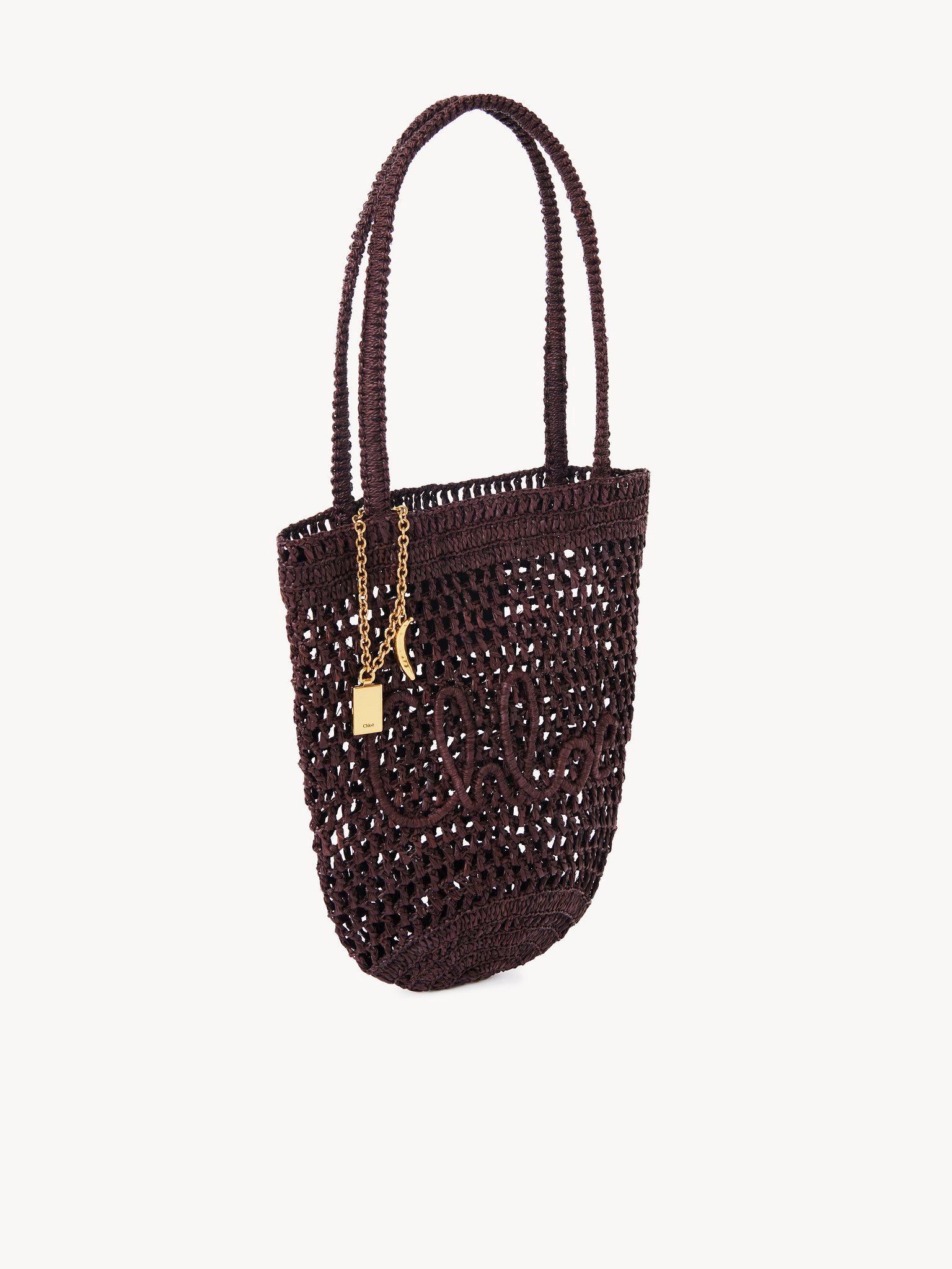 Small Summer Banana tote bag in raffia Product Image