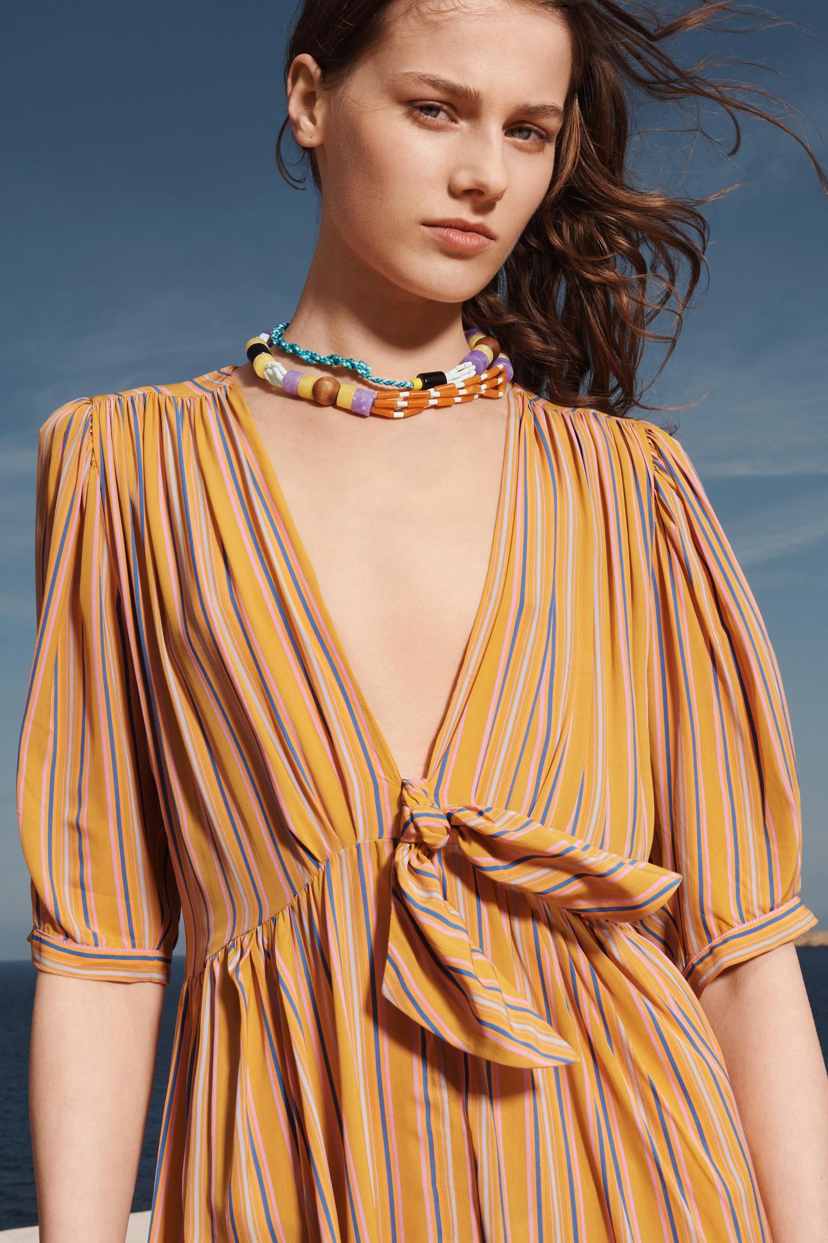 LIMITED EDITION STRIPED MIDI DRESS Product Image