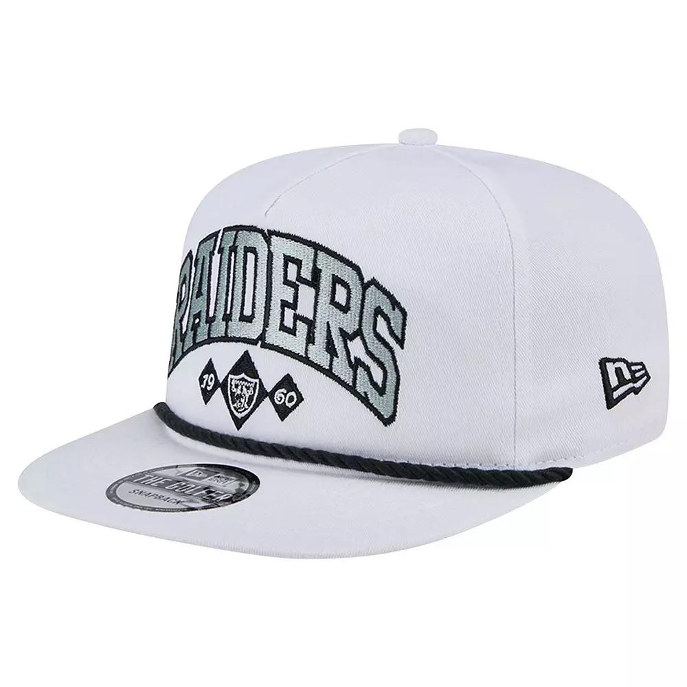 Men's New Era White Las Vegas Raiders Diamond Golfer Snapback Hat, Lvr White Product Image