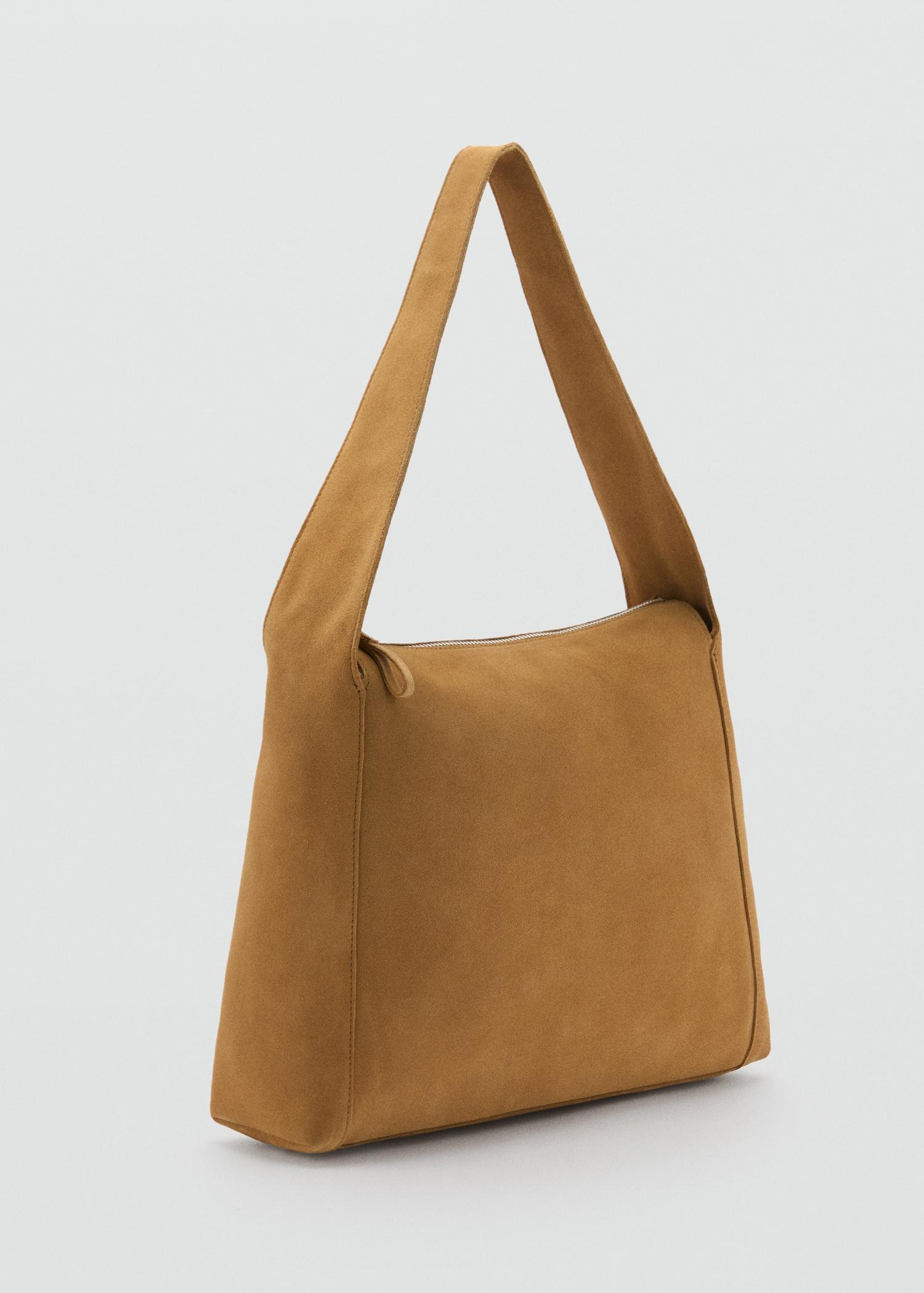 Suede shopper bag - Women | MANGO USA Product Image