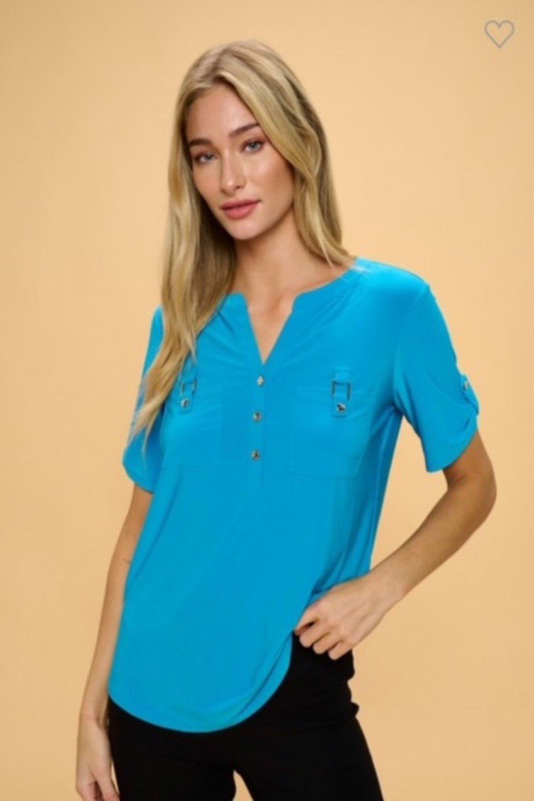 Blue Utility Top Product Image