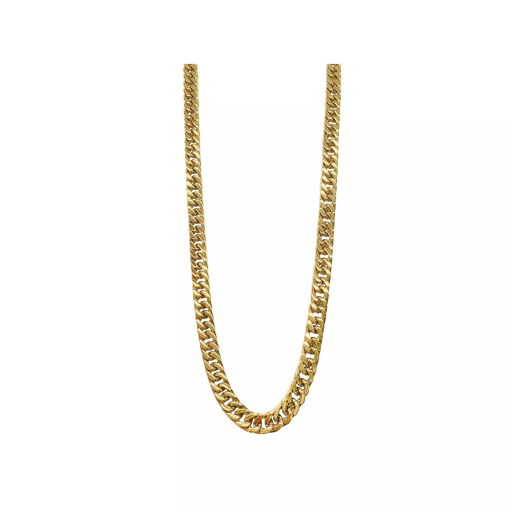 Adornia Stainless Steel Chain Necklace, Men's, Gold Tone Product Image