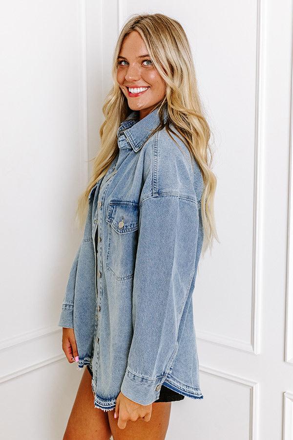 The Kyrsia Denim Button Up Product Image