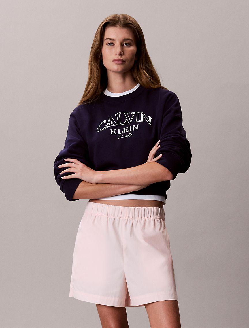 Cotton Poplin Pull-On Shorts Product Image
