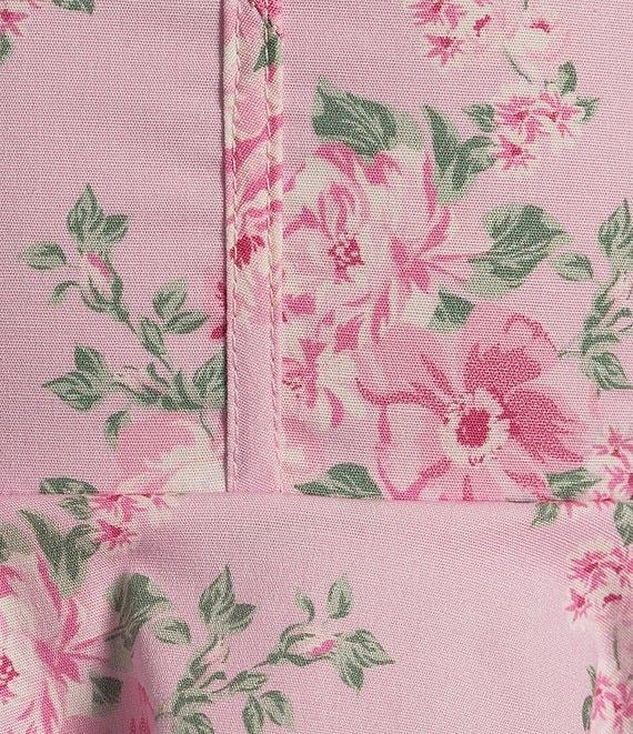 B. Darlin Floral Print Sweetheart Neck Flutter Strap Tiered Ruffle Dress Product Image