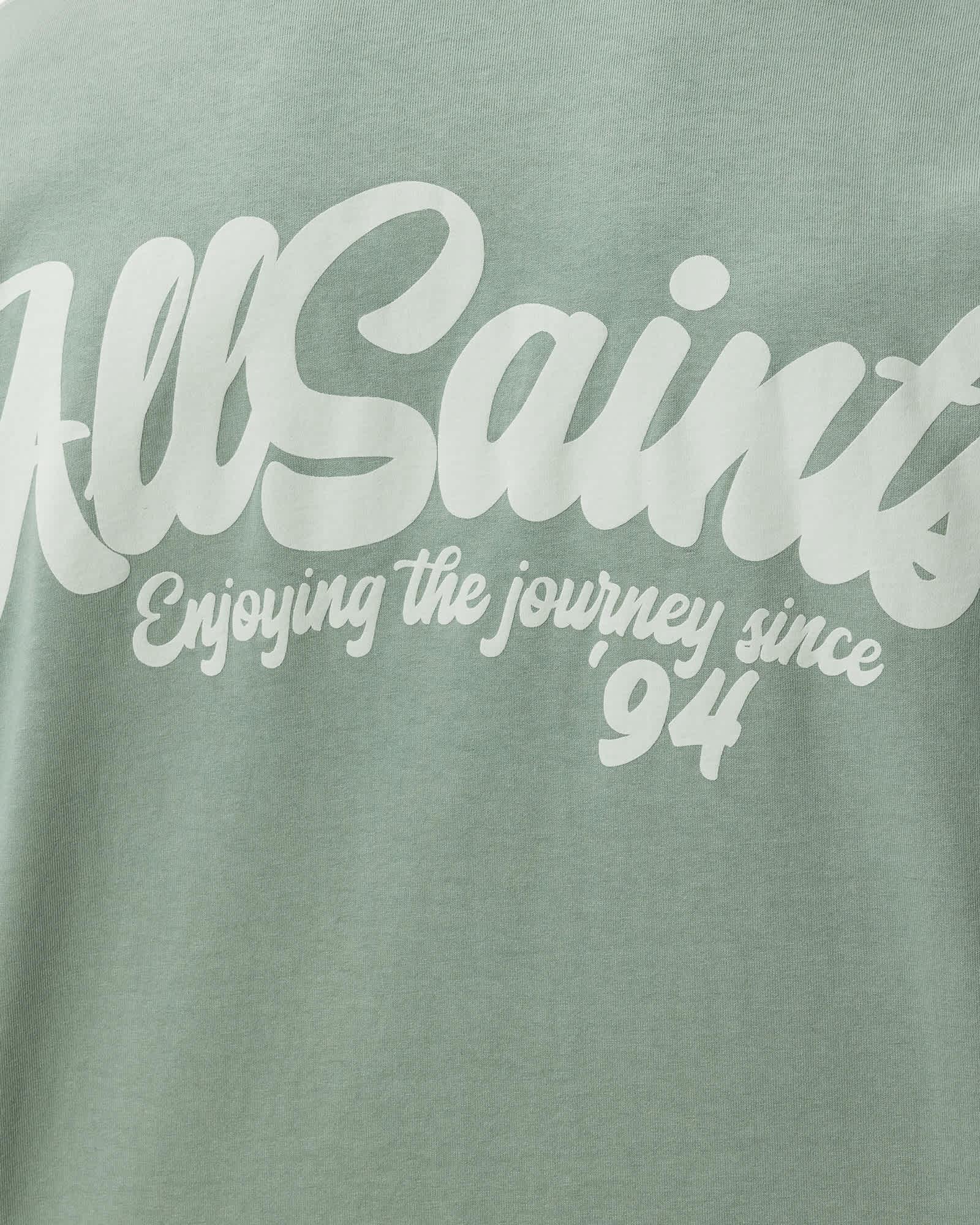 Odyssey Short Sleeve Crew T-Shirt SPRING GREEN | ALLSAINTS US Product Image