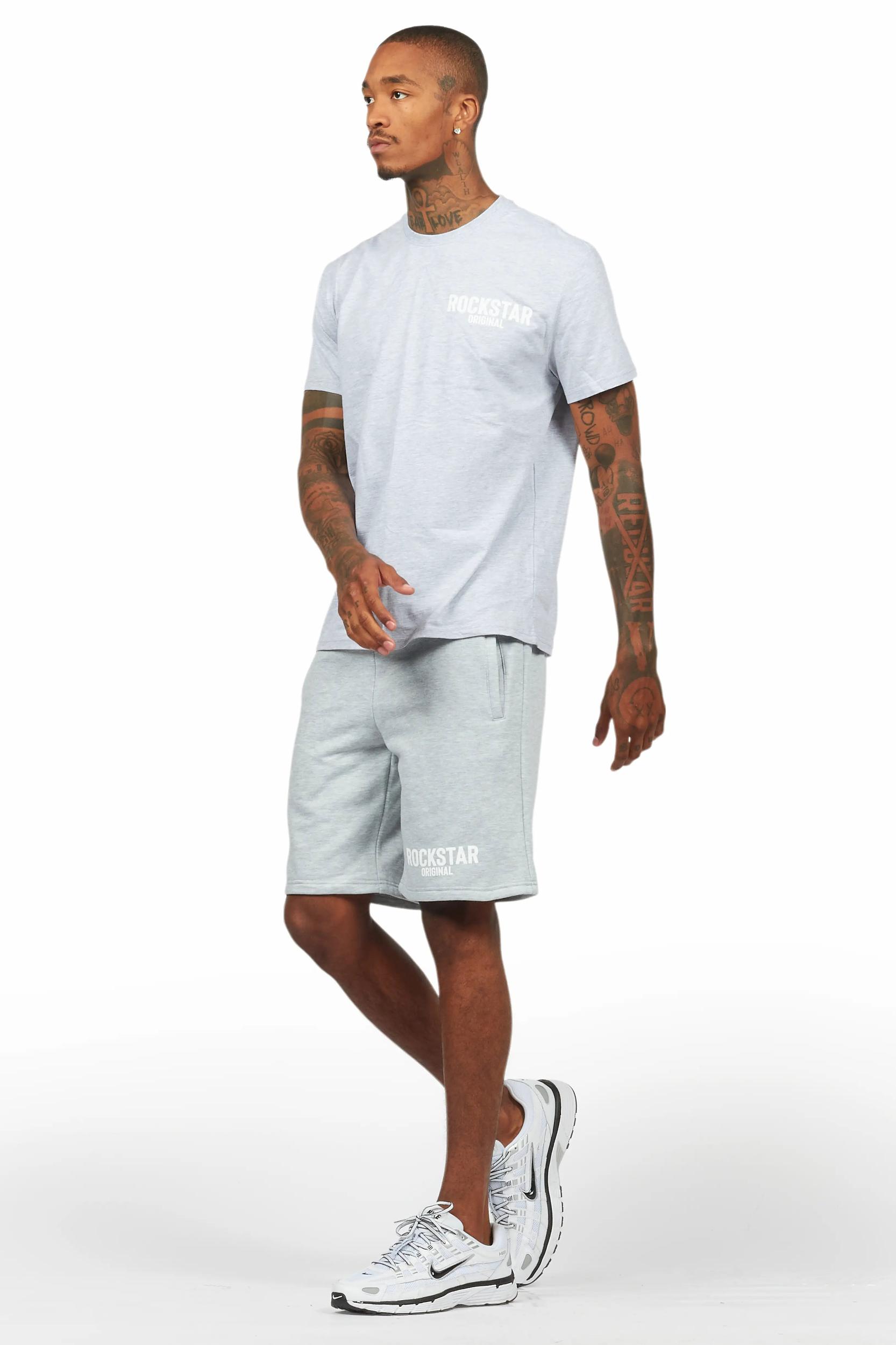 Sana Heather Grey Short Set Male Product Image