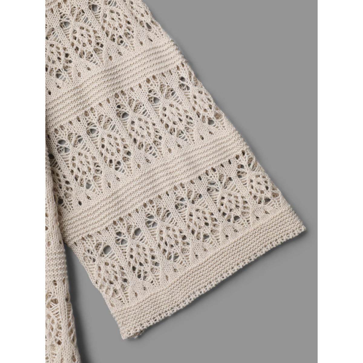 Plus Size Cut-Out Round Neck Midi Swim Cover-Up Women's Swimwear Apricot Resort Loose Cut-Out Curve Swim Cover Ups BloomChic 10/M Product Image