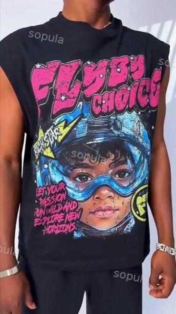 Fly By Choice Graphic Print Sleeveless Shirts Tank Top Product Image