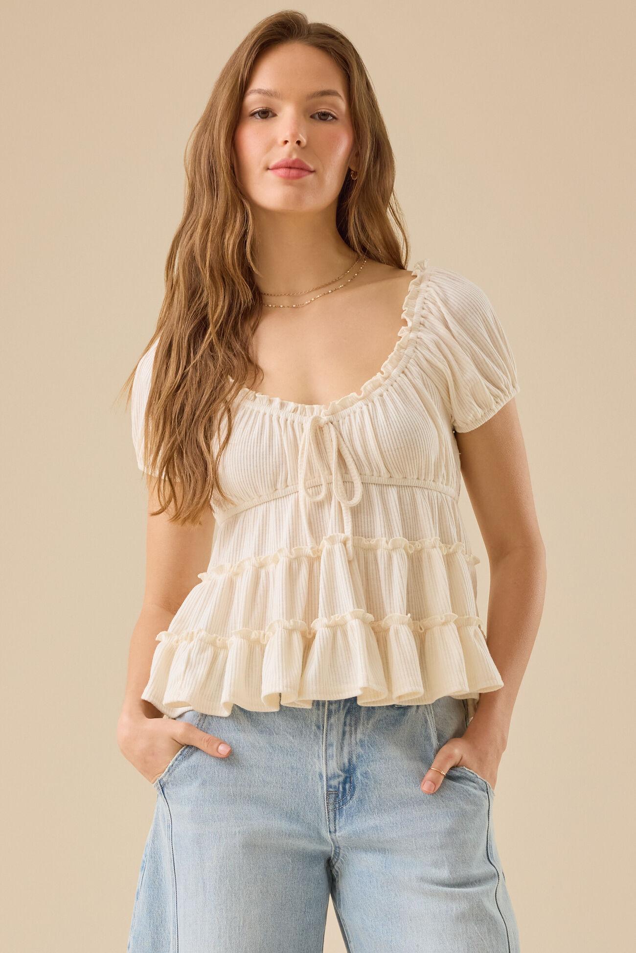 Nia Tiered Babydoll Top Product Image