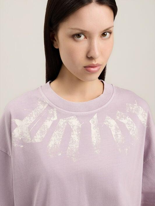 Big Neck Logo Loose T-Shirt Product Image