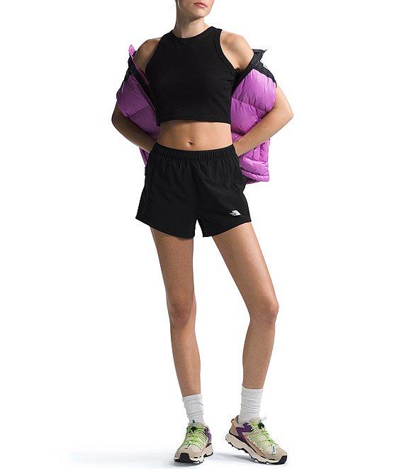 The North Face Wander Jersey Knit Branded Elastic Waist Pull-On Shorts Product Image