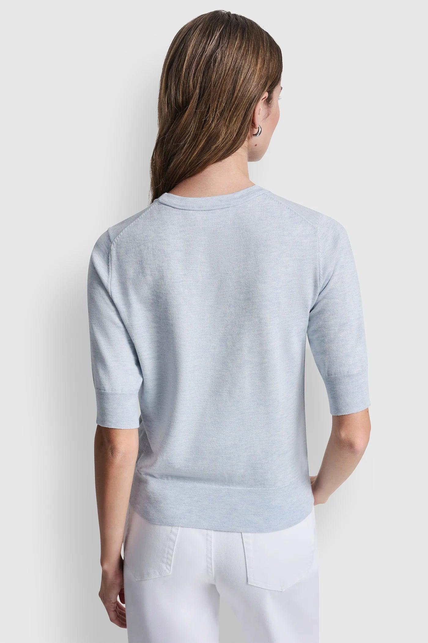 ELBOW SLEEVE CREW NECK SWEATER Product Image