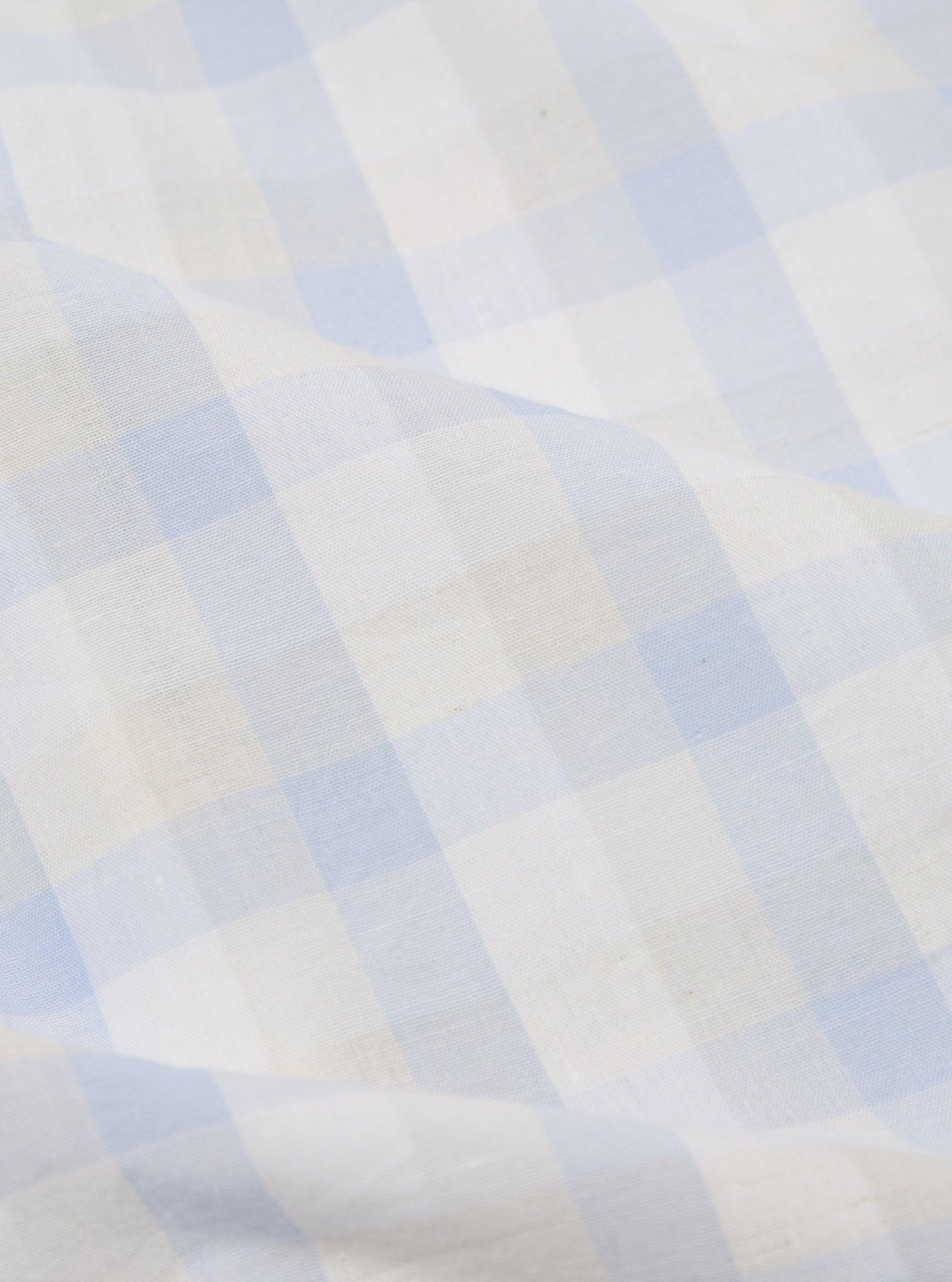 Universal Works Sal Road Shirt in Blue Pastel Check Product Image
