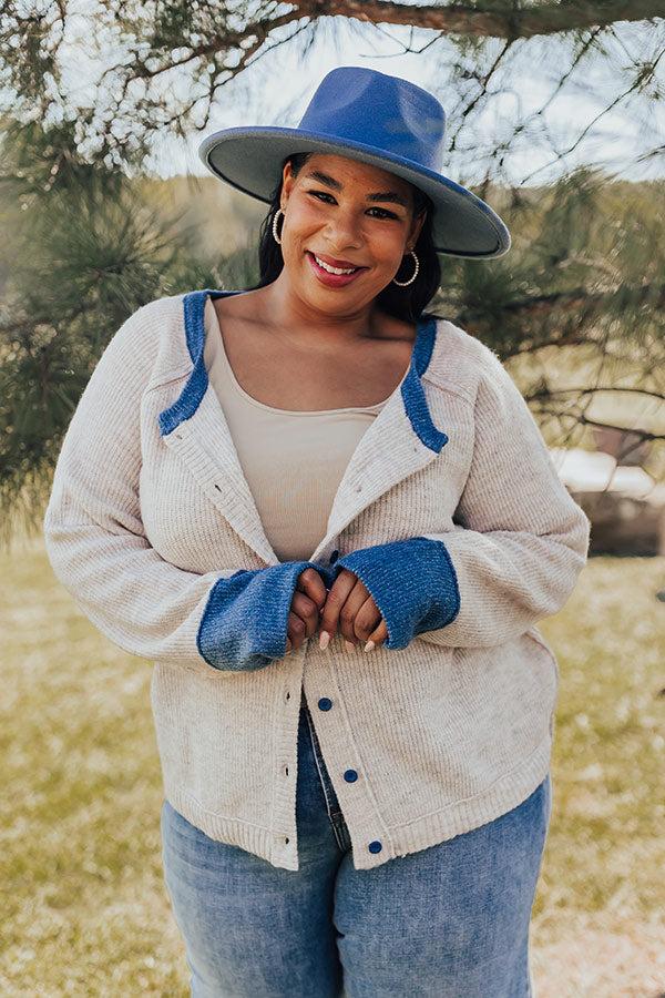 Falling Leaves Knit Cardigan Curves Product Image