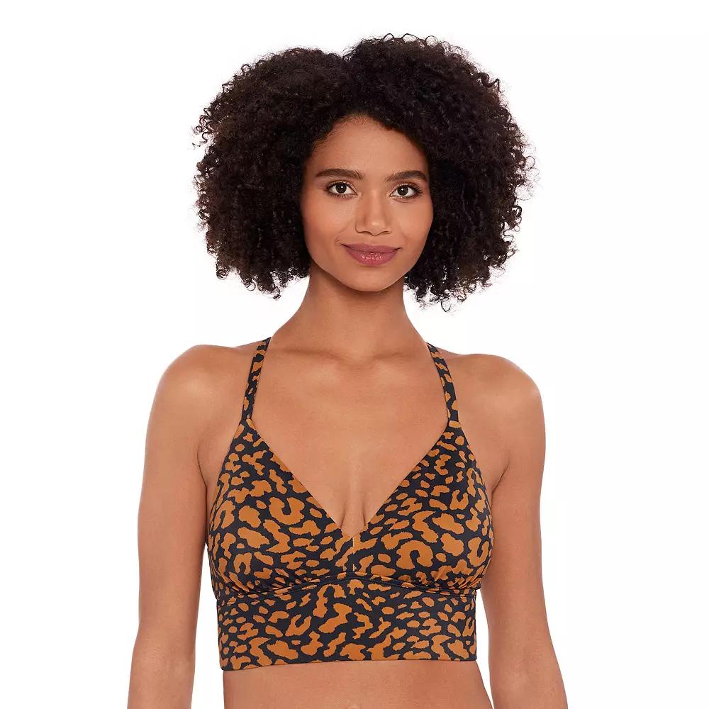 Women's Eco Beach Long Line Bralette Swim Top,  Product Image