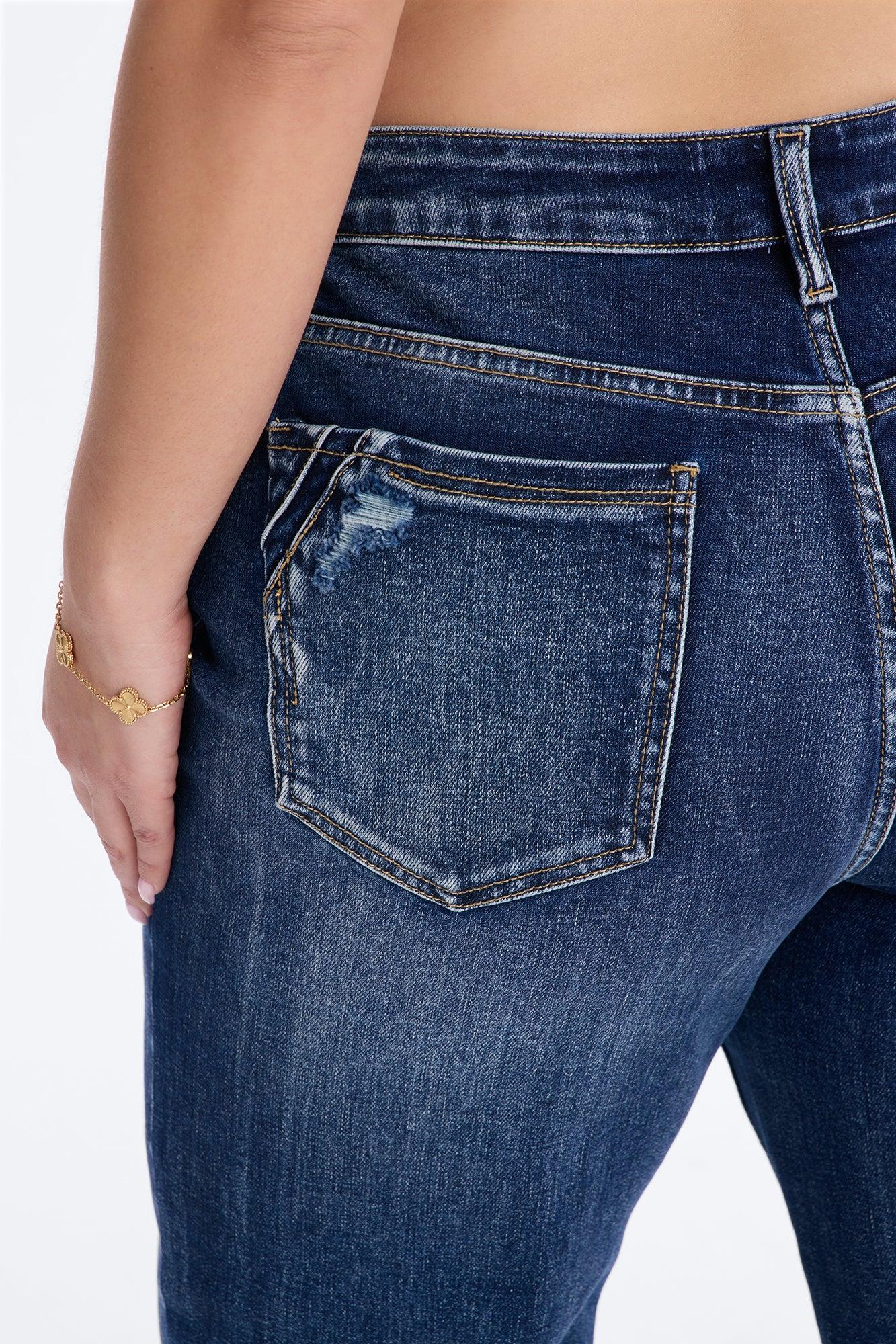 Meadow Lane Stretch Straight Leg Jeans - Medium Wash Female Product Image