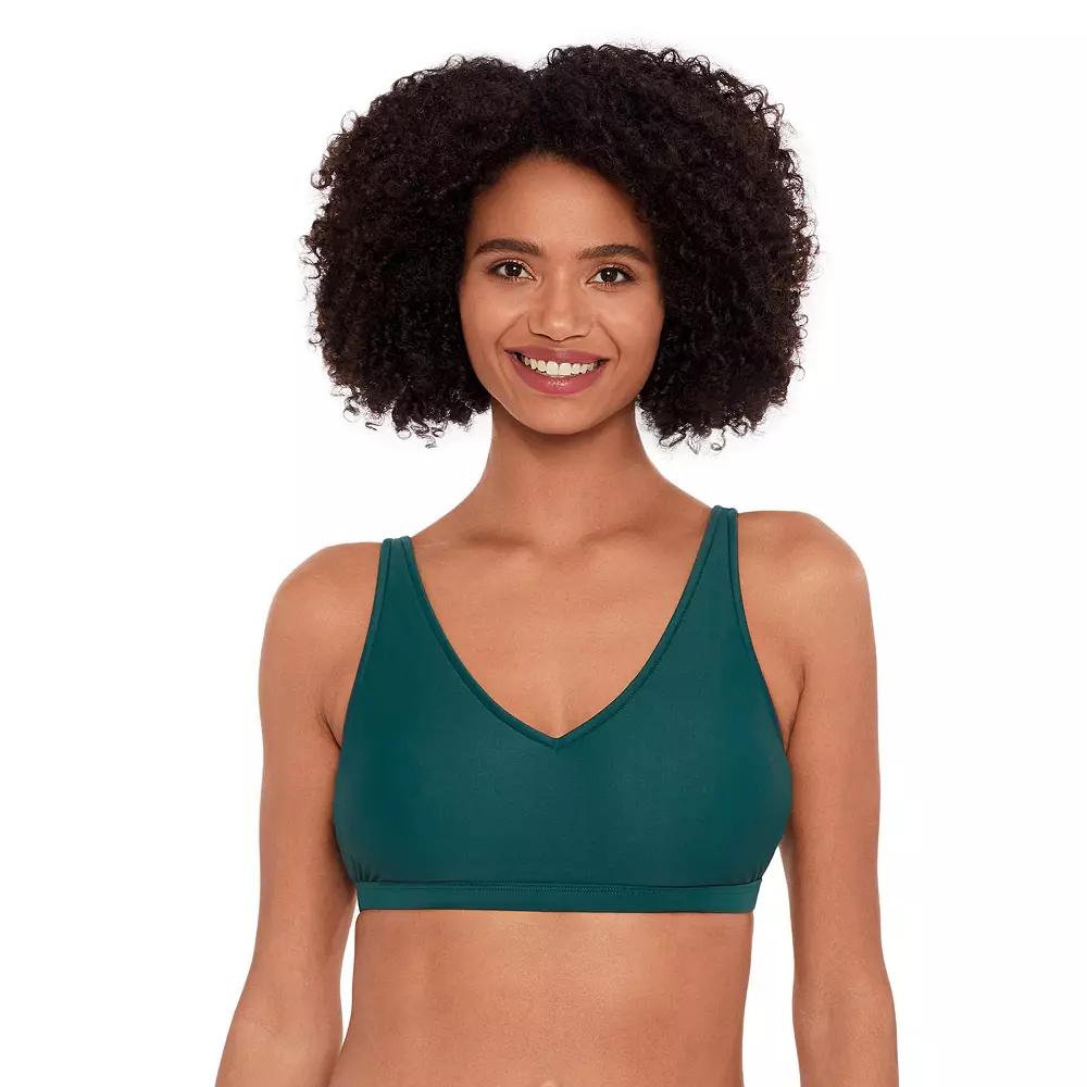 Women's Eco Beach V-Neck Hook Back Bikini Top,  Product Image