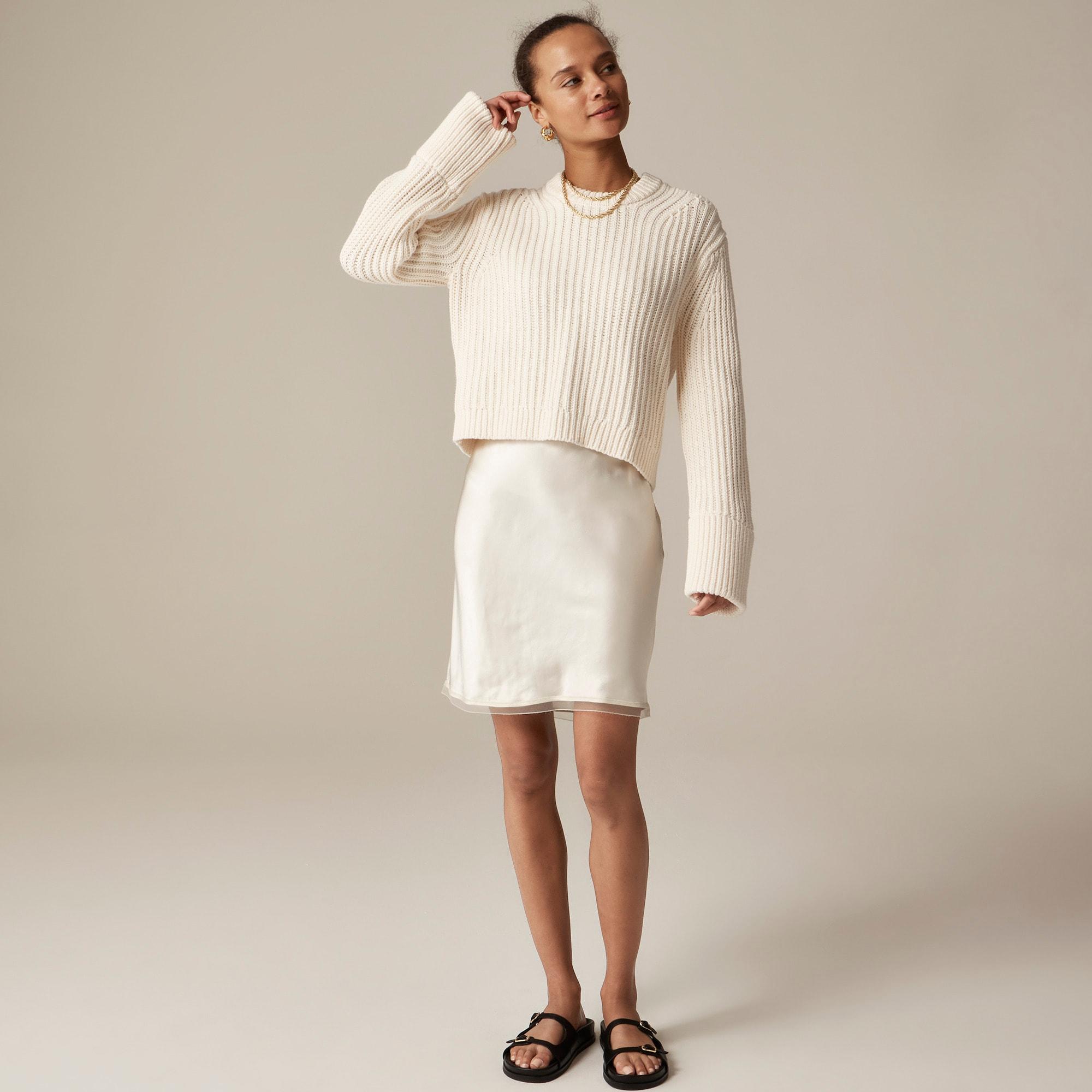 Heritage cotton fisherman crewneck sweater Product Image