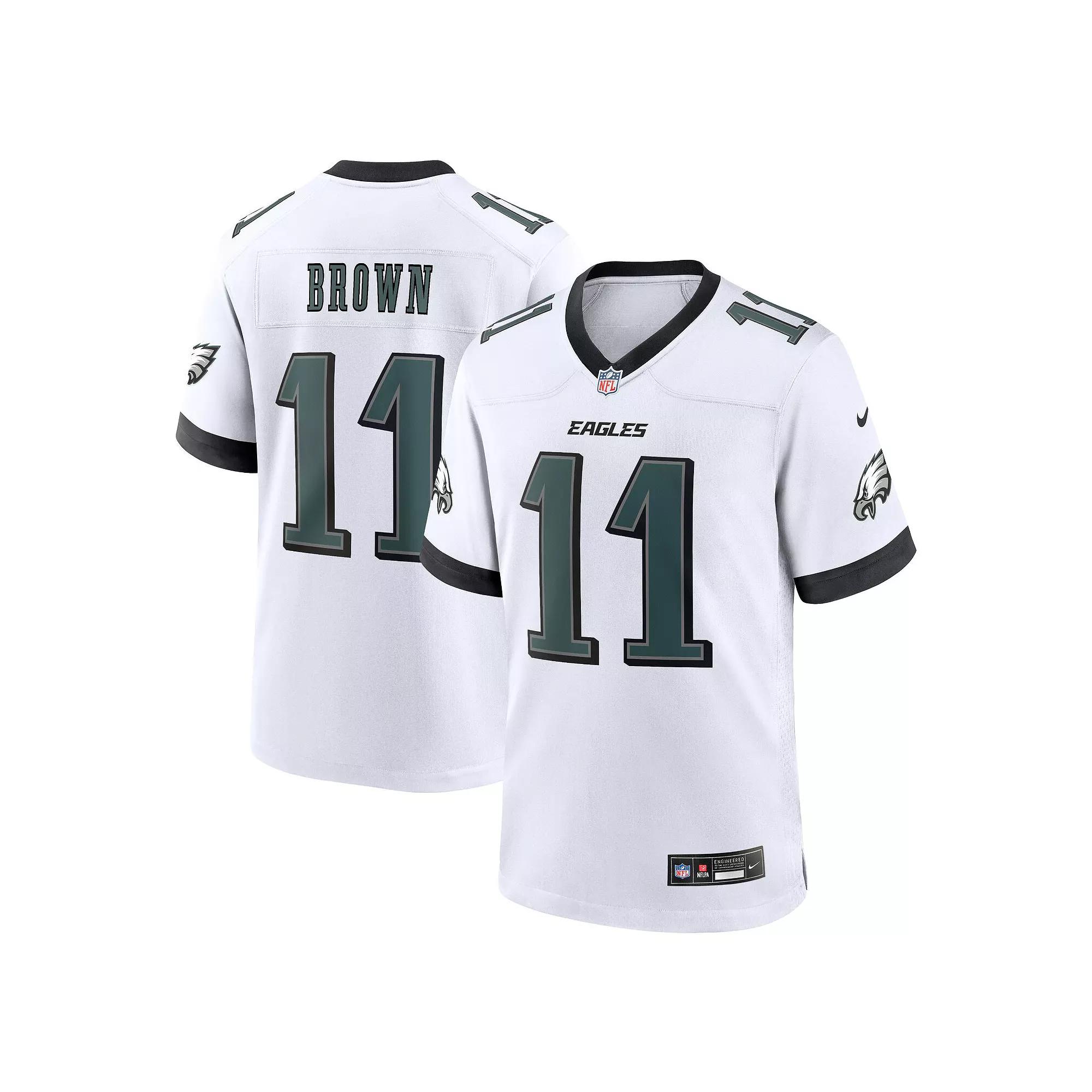 Men's Nike A.J. Brown White Philadelphia Eagles White Game Jersey,  Product Image