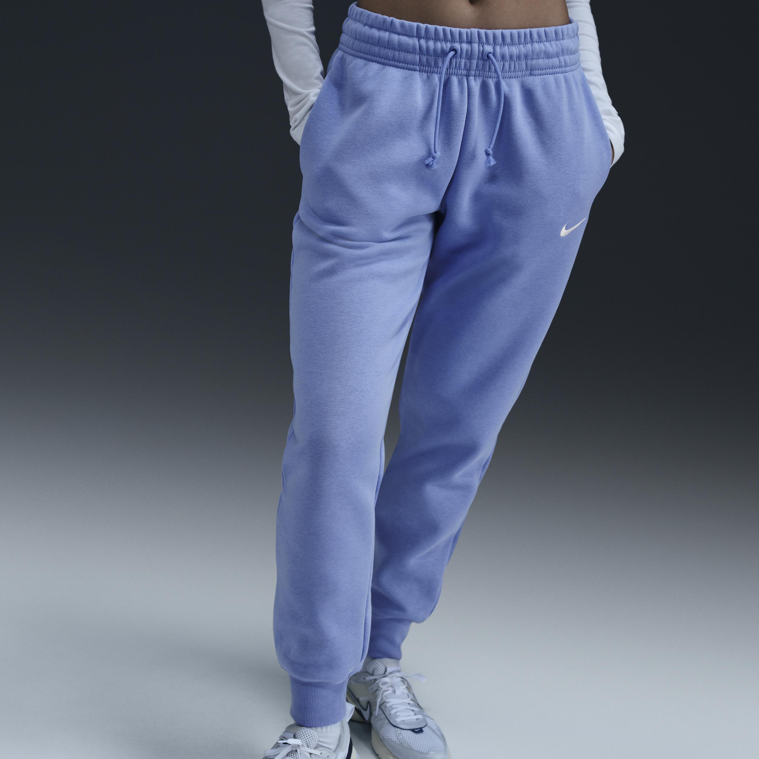 Womens Nike Sportswear Phoenix Fleece Mid-Rise Sweatpants | FZ7626-338 Product Image