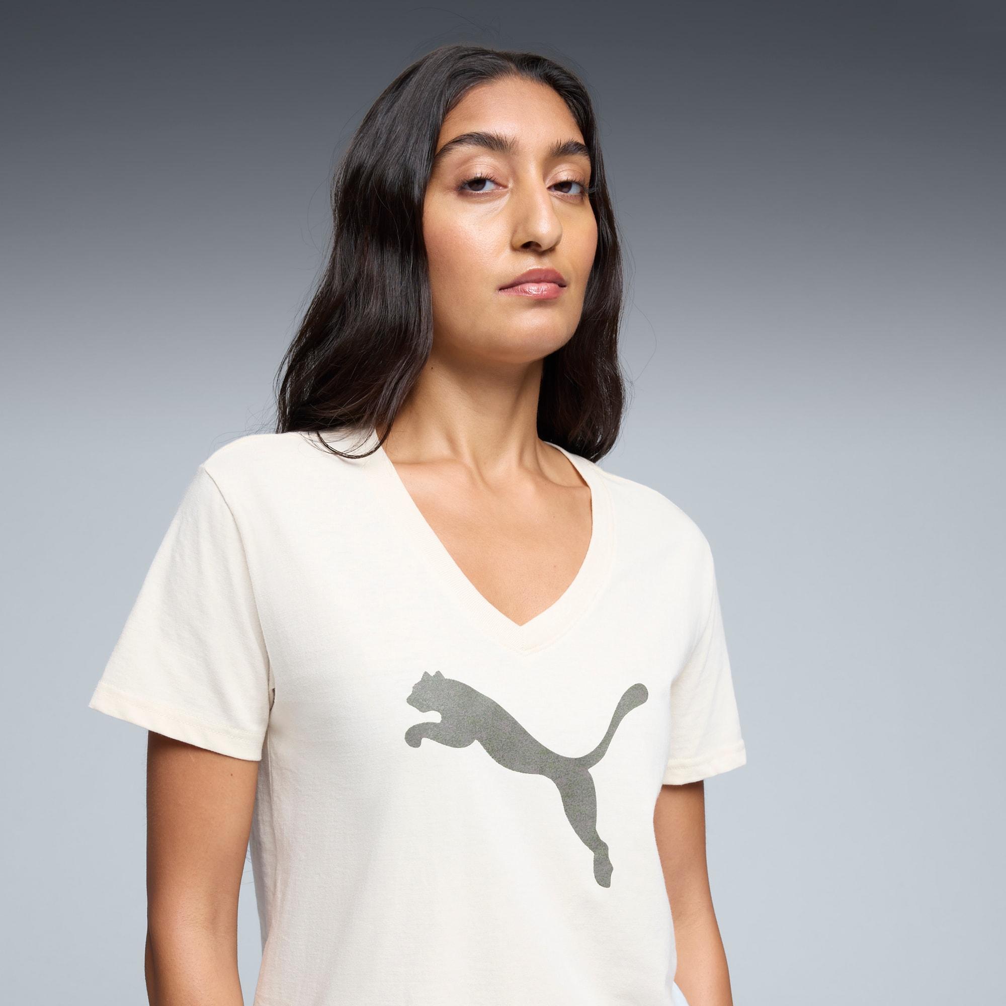 Graphic Pebble V-Neck Tee Women Product Image