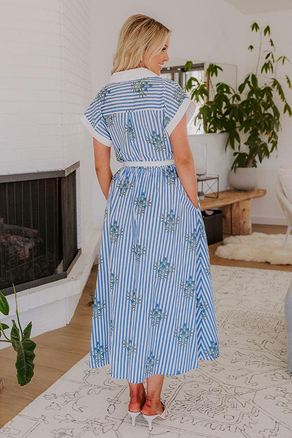 Eucalyptus Fields Button Down Midi Dress Product Image