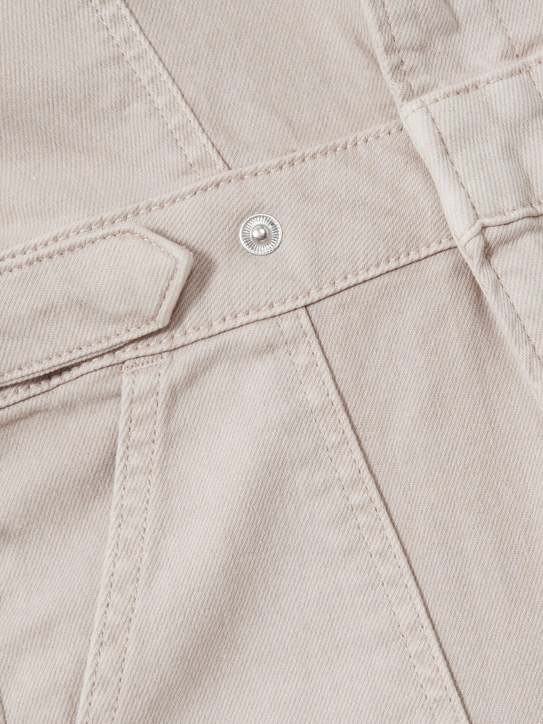 Good American Twill Utility Bootcut Jumpsuit in Sand Product Image