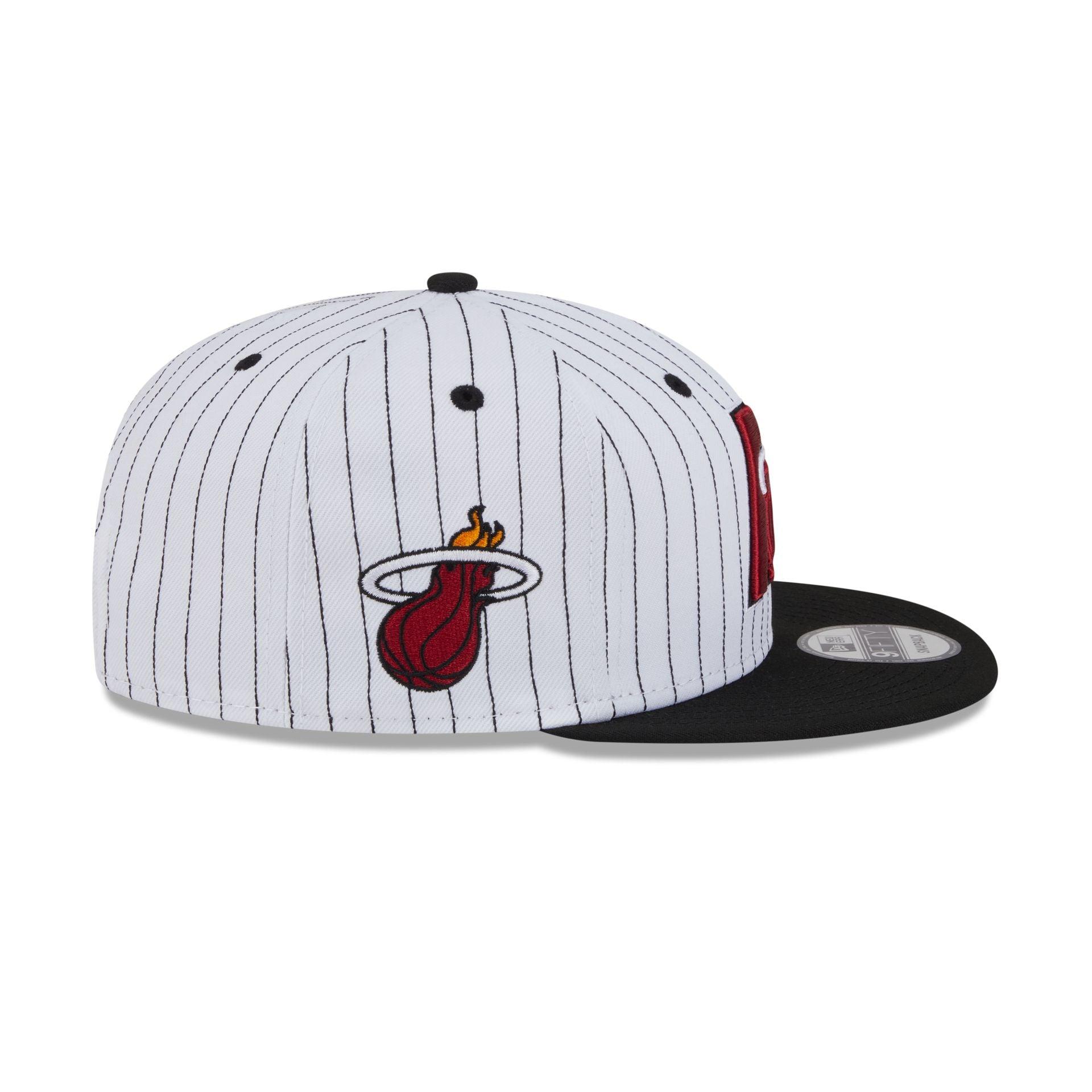 Miami Heat Deceptor Pinstripe 9FIFTY Snapback Hat Male Product Image