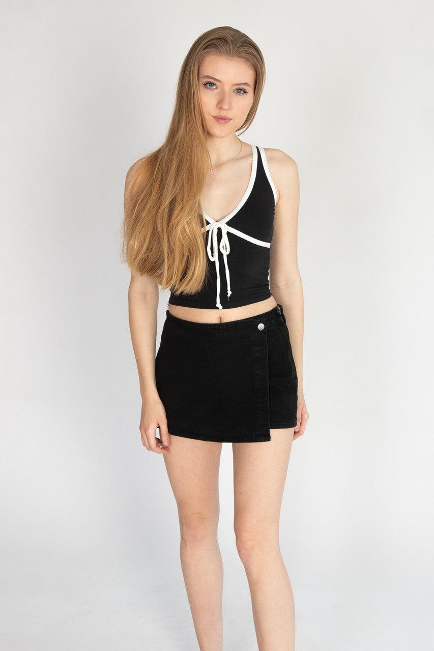 Denim Skort Product Image