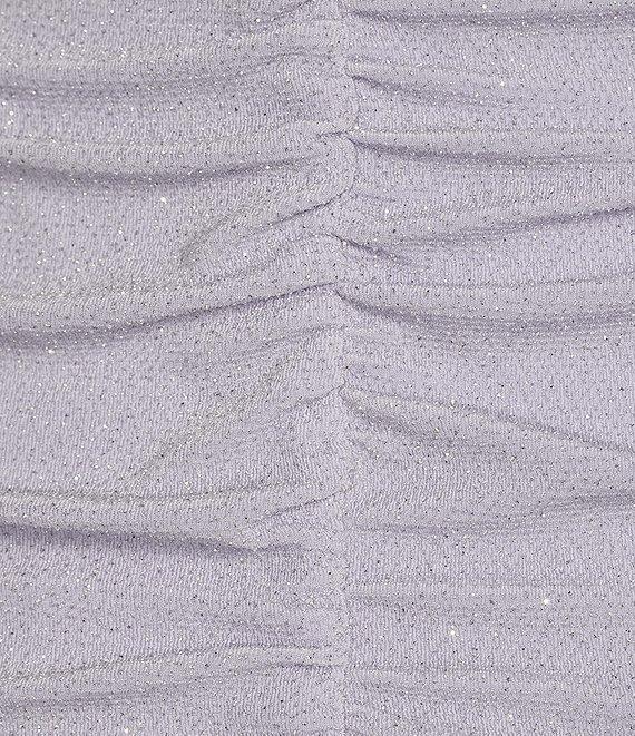 B. Darlin Spaghetti Strap Ruched Glitter Knit Bodycon Dress Product Image