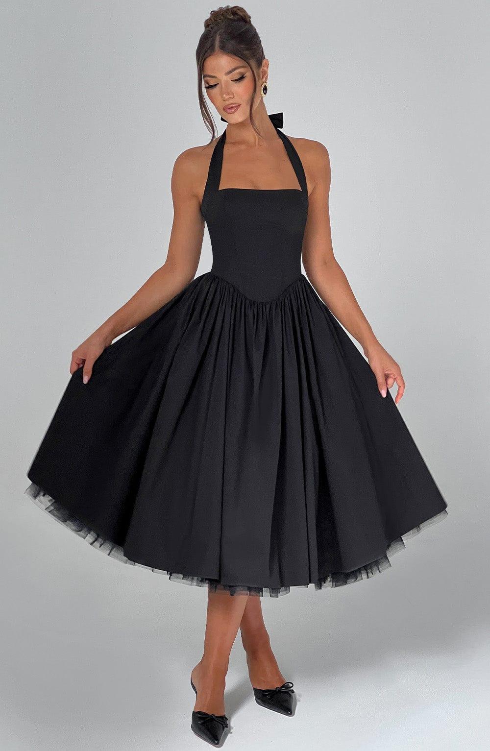 Cressida Midi Dress - Black Product Image