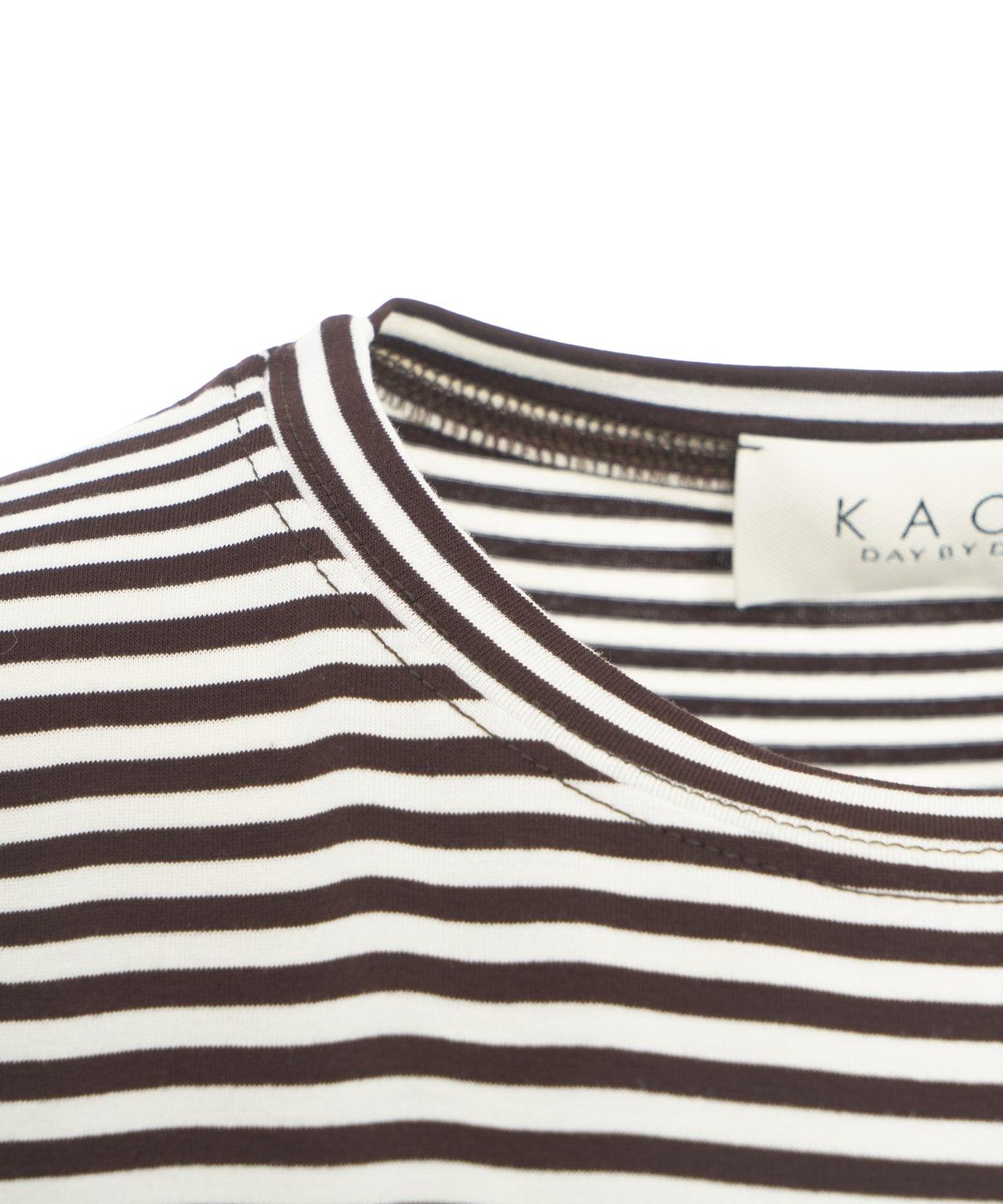 Striped viscose t-shirt Product Image