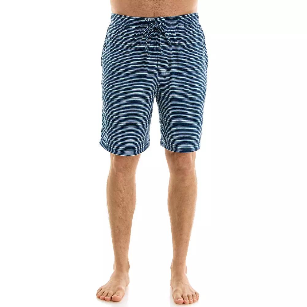 Men's Sonoma Goods For Life® Supersoft Pajama Shorts, Size: XL, Navy Green Stripe Product Image
